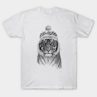 Siberian tiger (b&w) T-Shirt